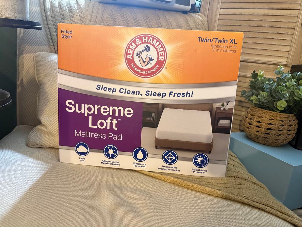 Arm & Hammer Supreme Loft Mattress Pad NEW TWIN/TWIN XL